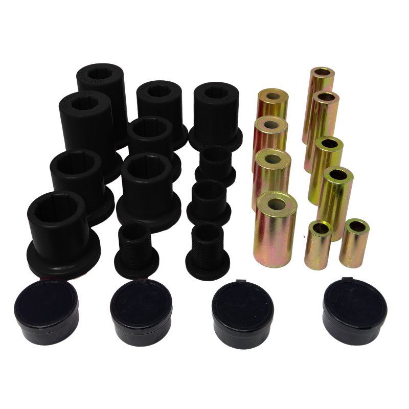 Energy Suspension black polyurethane control arm bushings with metal sleeves