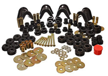 Load image into Gallery viewer, Energy Suspension 66-77 Ford Bronco 4WD (w/ 4 Deg C-Bushings) Black Hyper-Flex Master Bushing Set - Black Ops Auto Works