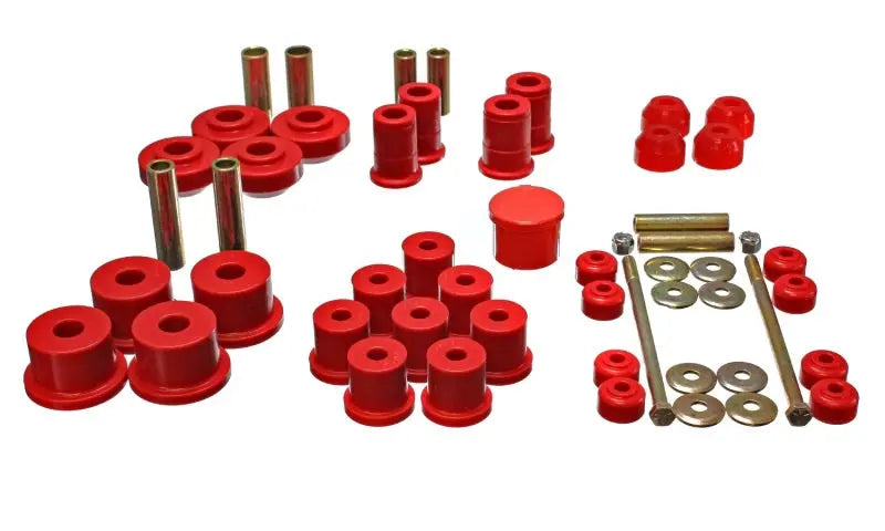 Energy Suspension 67-73 Ford Mustang Red Hyper-flex Master Bushing Set - Black Ops Auto Works