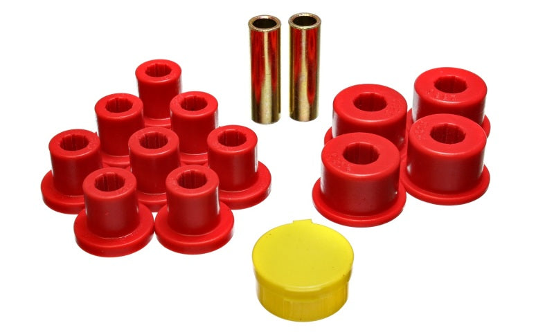 Energy Suspension 6/74-80 MG MGB Red Rear Leaf Spring Bushing Set - Black Ops Auto Works