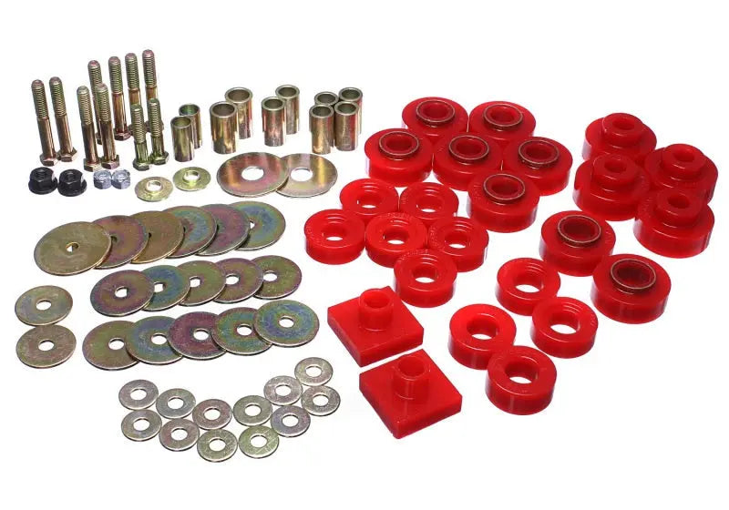 Energy Suspension 68-72 Oldsmobile Cutlass Red Body Mount Set - Black Ops Auto Works