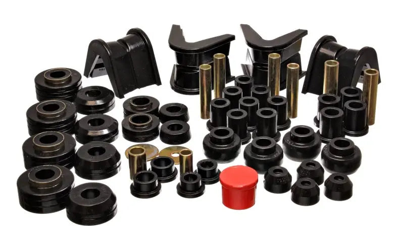 Energy Suspension 73-79 Ford F-150 Pickup 4WD Black Hyper-flex Master Bushing Set - Black Ops Auto Works