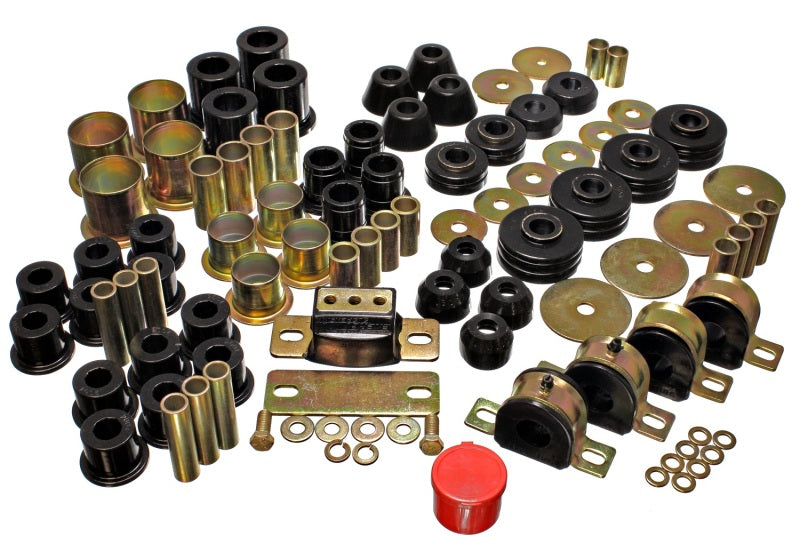 Energy Suspension 73-80 Chevrolet / GMC 2WD 1/2 Ton Pickup Black Hyper-flex Master Bushing Set - Black Ops Auto Works