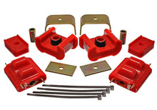 Load image into Gallery viewer, Energy Suspension 73-84 K5 Blazer 4WD Fullsize Red Complete Motor&amp;Trans Mount Set Zinc Finish - Black Ops Auto Works