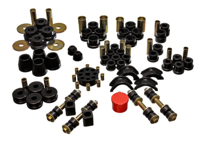 Energy Suspension 74-78 Nissan 260Z/280Z Black Hyper-Flex Master Bushing Set - Black Ops Auto Works