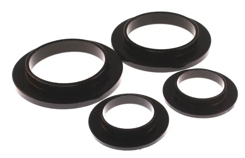 Energy Suspension 79-04 Ford Mustang SVO Black Rear Spring Upper & Lower Isolator Set - Black Ops Auto Works