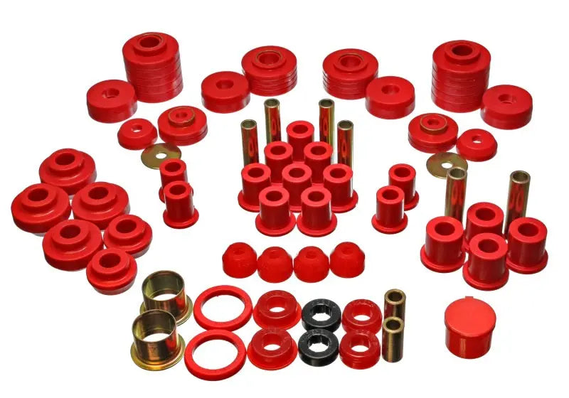 Energy Suspension 80-96 Ford F150 Std/Extra Cab Pickup Red Hyper-Flex Master Bushing Set - Black Ops Auto Works