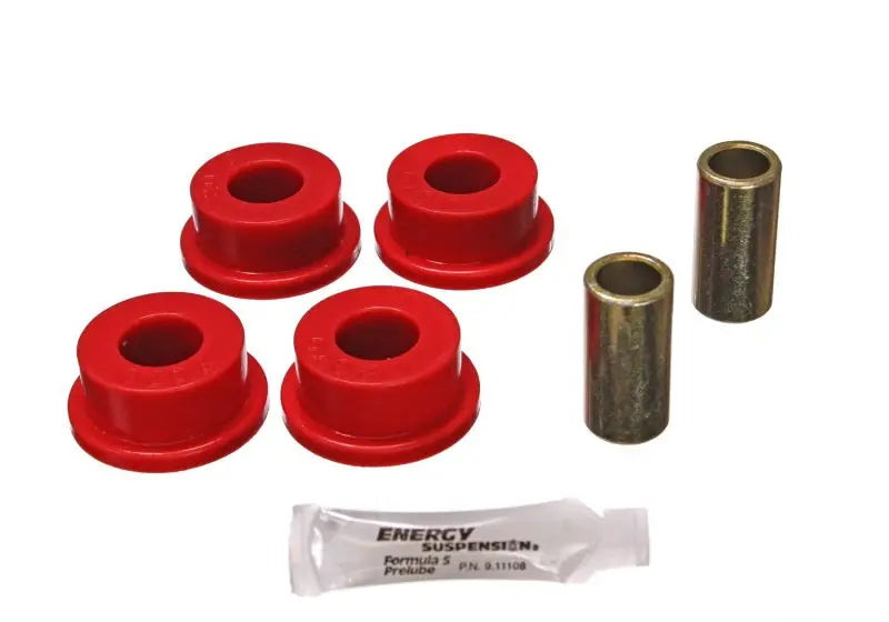 Energy Suspension 80-98 Ford F-250 4WD/F350 4WD Red Front Frame Shackle Bushing Set - Black Ops Auto Works