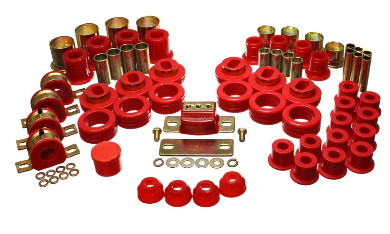 Energy Suspension 81-87 Chevy/GMC 2WD 1/2 Ton PickUp Red Hyper-flex Master Bushing Set - Black Ops Auto Works
