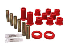 Load image into Gallery viewer, Energy Suspension 82-04 GM S-10/S-15 Pickup 2WD / 82-04 S-10 Blazer Red Rear Leaf Spring Bushing Set - Black Ops Auto Works