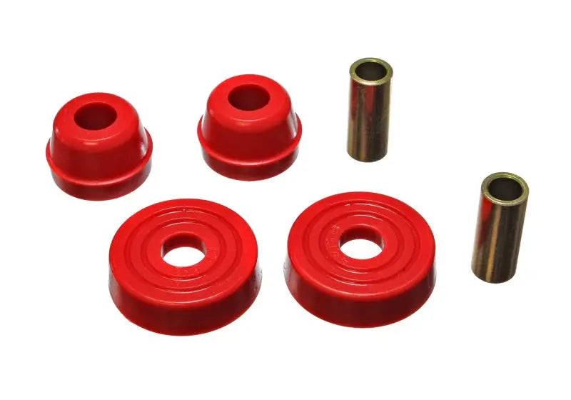 Energy Suspension 83-04 Ford Mustang SVO Red McPherson Strut Tower Bushing Set - Black Ops Auto Works