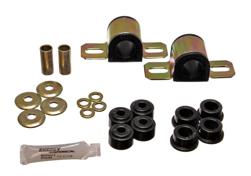 Energy Suspension 84-01 Jeep Cherokee Black Frt 25mm Sway Bar Bushing Set w/End Link Bushings - Black Ops Auto Works