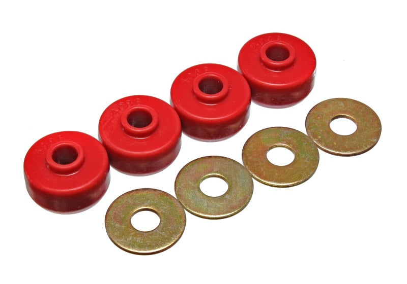 Energy Suspension 84-96 Chevy Corvette Red Spring Cushions for Rear Leaf Spring Bushing Set - Black Ops Auto Works