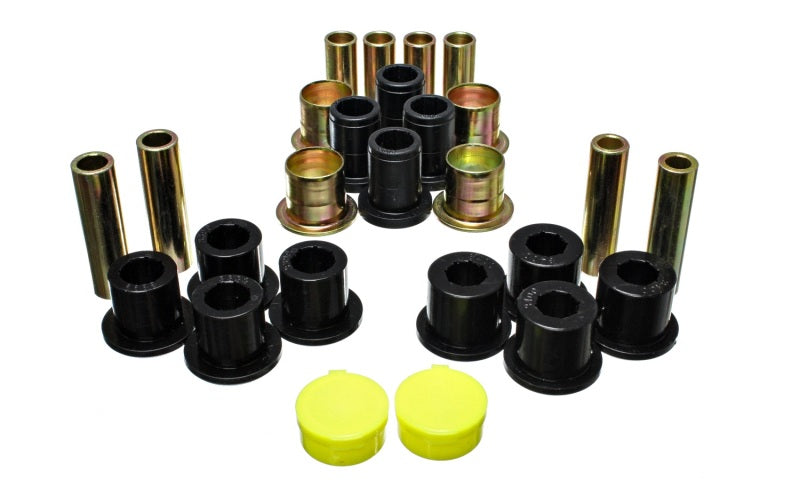 Energy Suspension 87-04 Dodge Dakota / 98-03 Durango 4WD Black Front End Control Arm Bushing Set - Black Ops Auto Works