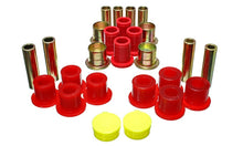 Load image into Gallery viewer, Energy Suspension 87-04 Dodge Dakota / 98-03 Durango 4WD Red Front End Control Arm Bushing Set - Black Ops Auto Works