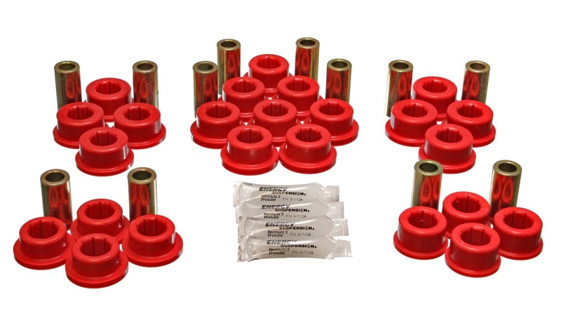 Energy Suspension 87-92 Toyota Supra Red Rear Control Arm Bushing Set - Black Ops Auto Works