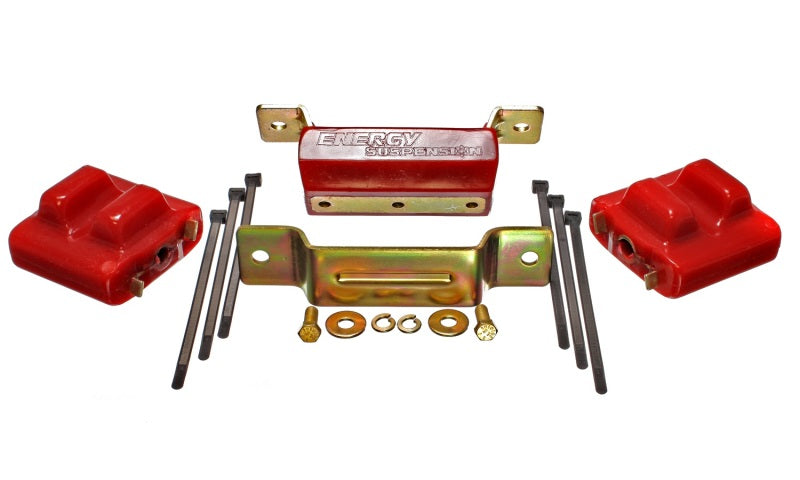 Energy Suspension 88-94 GM Blazer 4WD K Series Red Motor and Transmision Mounts; Zinc Finish - Black Ops Auto Works