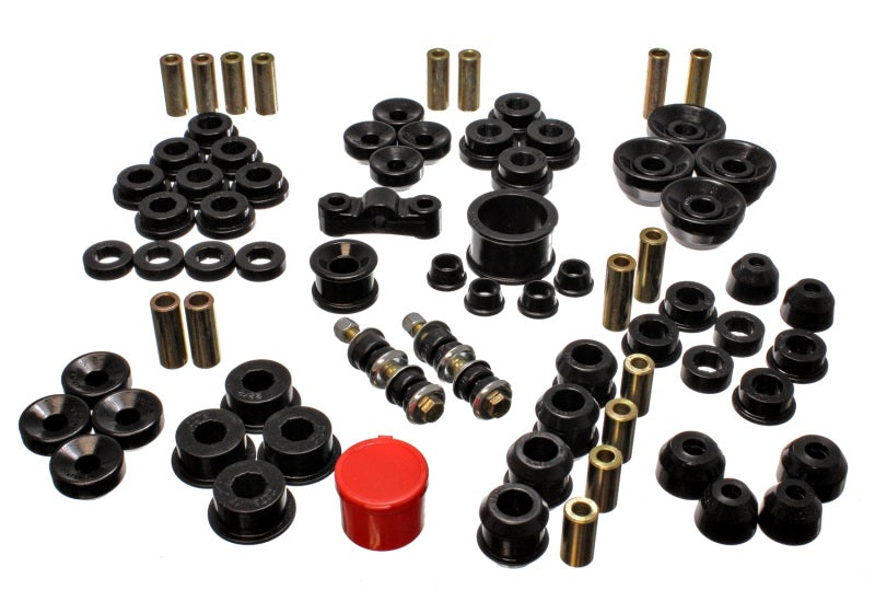 Energy Suspension 90-93 Acura Integra Black Hyper-Flex Master Bushing Set - Black Ops Auto Works