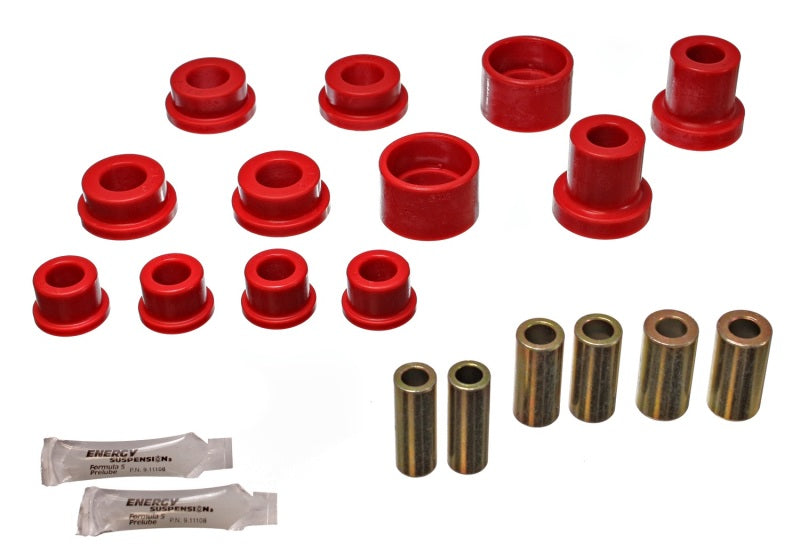 Energy Suspension 90-94 Mitsubishi Eclipse AWD Red Rear Control Arm Bushing Set - Black Ops Auto Works