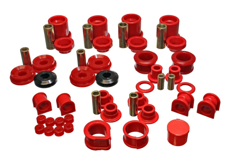Energy Suspension 90-96 Nissan 300ZX Red Hyper-Flex Master Bushing Set (Sway bar end link bushings a - Black Ops Auto Works