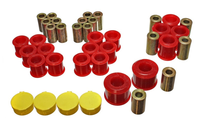 Energy Suspension 90-96 Nissan 300ZX Red Rear Control Arm Bushing Set - Black Ops Auto Works