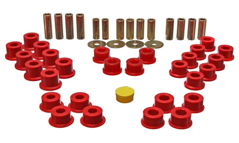 Energy Suspension 90-97 Mazda Miata Red Rear Control Arm Bushing Set - Black Ops Auto Works