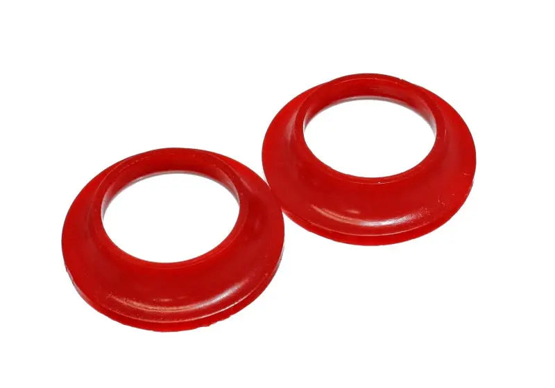 Energy Suspension 91-96 Chevrolet Full Size Red Rear Upper Coil Spring Isolators - Black Ops Auto Works