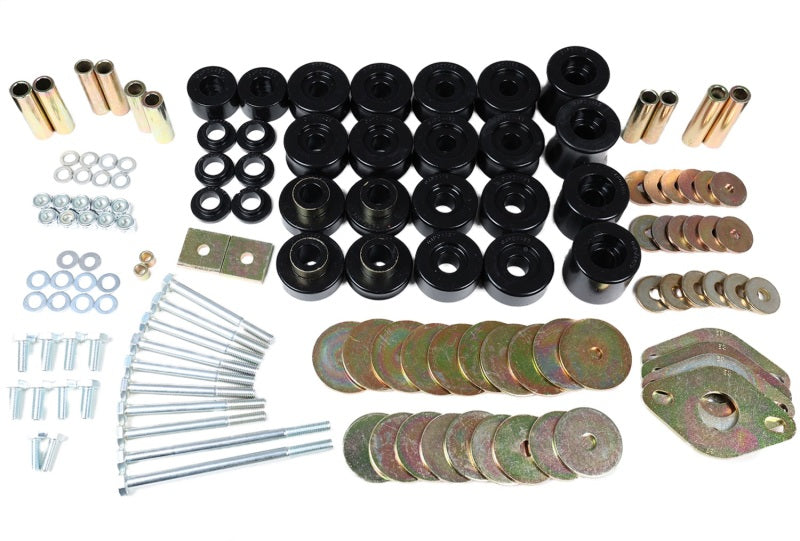 Energy Suspension 91-97 Toyota Land Cruiser FJ80 Body Mount Set w/ Hardware - Black - Black Ops Auto Works