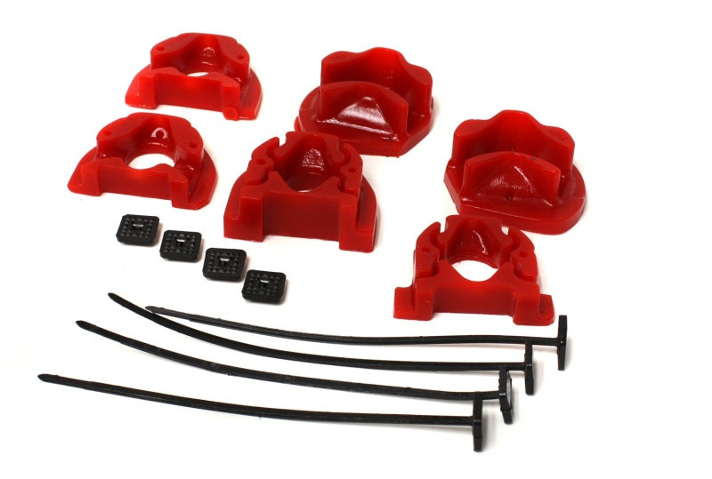 Energy Suspension 92-00 Honda Civic (Except 99-00 Si) / 93-97 Del Sol Red Motor Mount Inserts (Manua - Black Ops Auto Works