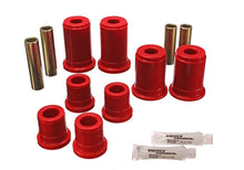 Load image into Gallery viewer, Energy Suspension 92-94 K-5 Blazer / 92-99 Denali/Suburban/Yukon Red Front Control Arm Bushing Set - Black Ops Auto Works