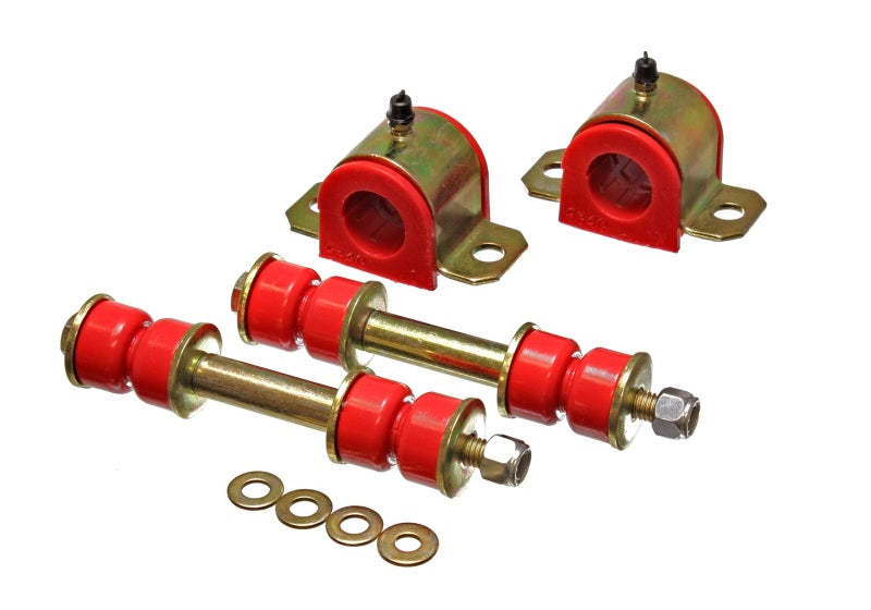 Energy Suspension 95-00 Toyota Pickup 2WD (Exc T-100/Tundra) Red 25mm Front Sway Bar Bushing Set - Black Ops Auto Works