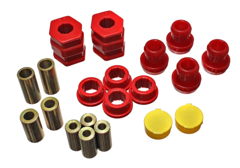Energy Suspension 96-00 Honda Civic/CRX Red Front Control Arm Bushing Set - Black Ops Auto Works