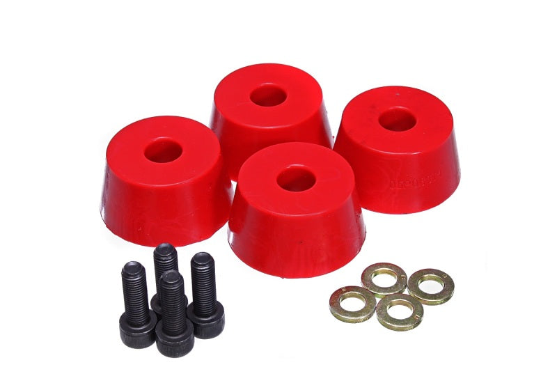 Energy Suspension 96-02 Toyota 4Runner Front Hyper Flex Red Bump Stop Set - Black Ops Auto Works