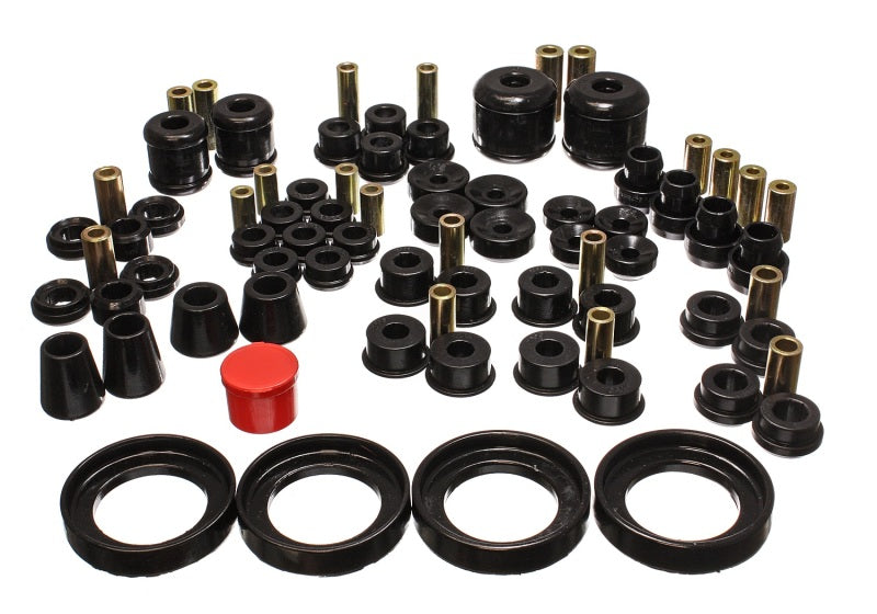 Energy Suspension 97-01 Honda Prelude (Type SH Only) Black Hyper-Flex Master Bushing Set - Black Ops Auto Works