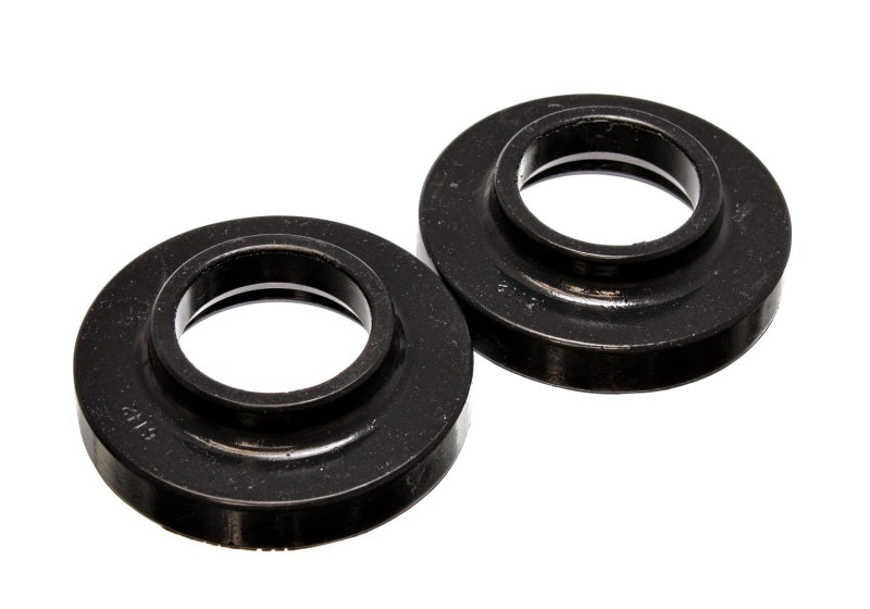 Energy Suspension 97-06 Jeep Wrangler TJ Black Front Spring Pad Set - Black Ops Auto Works