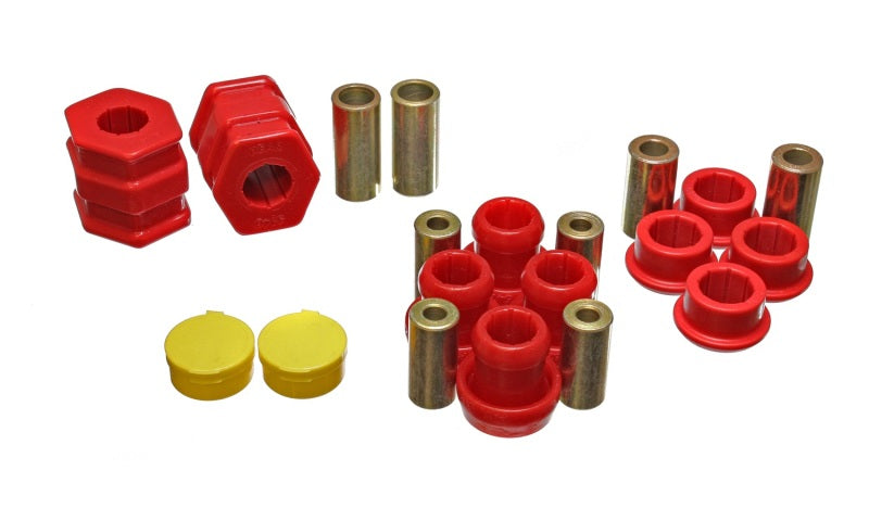 Energy Suspension 99-00 Honda Civic Si Red Front Control Arm Bushing Set - Black Ops Auto Works