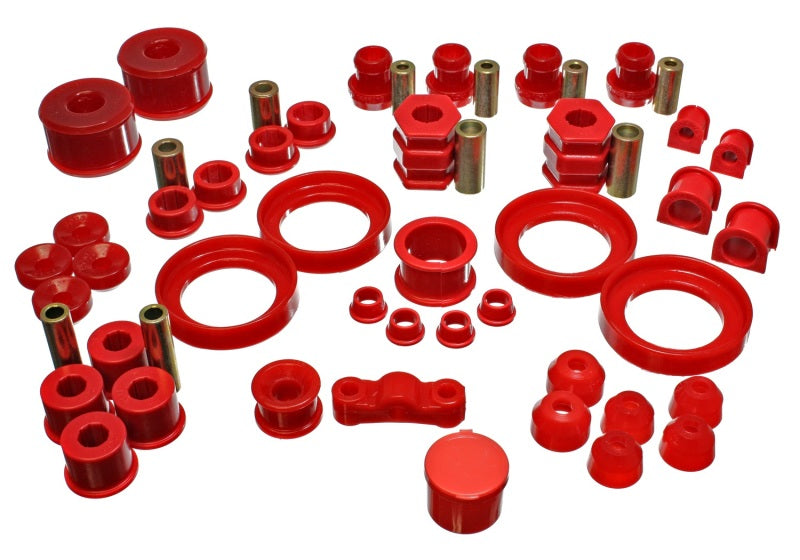 Energy Suspension 99-00 Honda Civic Si Red Hyper-Flex Master Bushing Set - Black Ops Auto Works