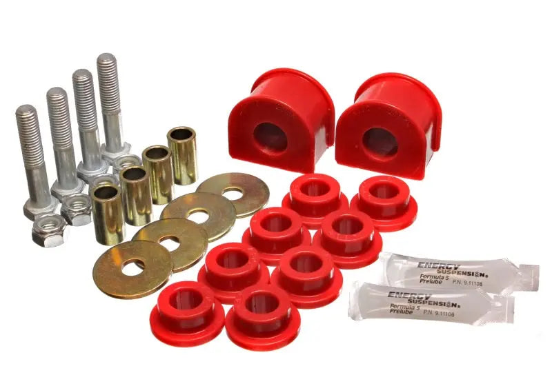Energy Suspension 99-04 Ford F-150 Lightning 2WD Red Rear Sway Bar Bushing Set (Inc End Links) - Black Ops Auto Works
