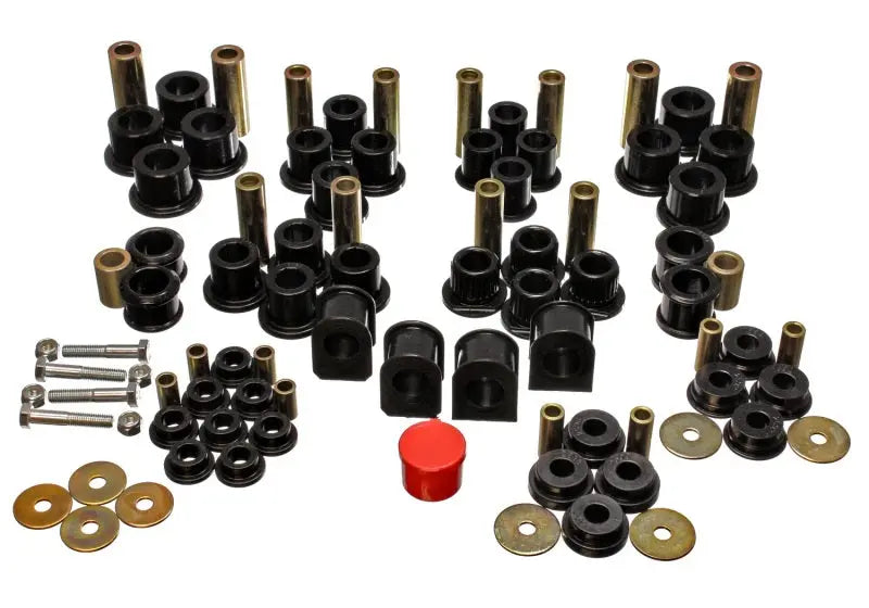 Energy Suspension 99-04 Ford F-250 4WD Superduty Black Hyper-flex Master Bushing Set - Black Ops Auto Works