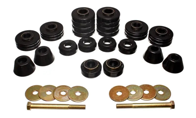 Energy Suspension Black Body Cab Mount Set for 73-80 GM C/K-10/20/30 C/K1500/2500/3500 - Black Ops Auto Works