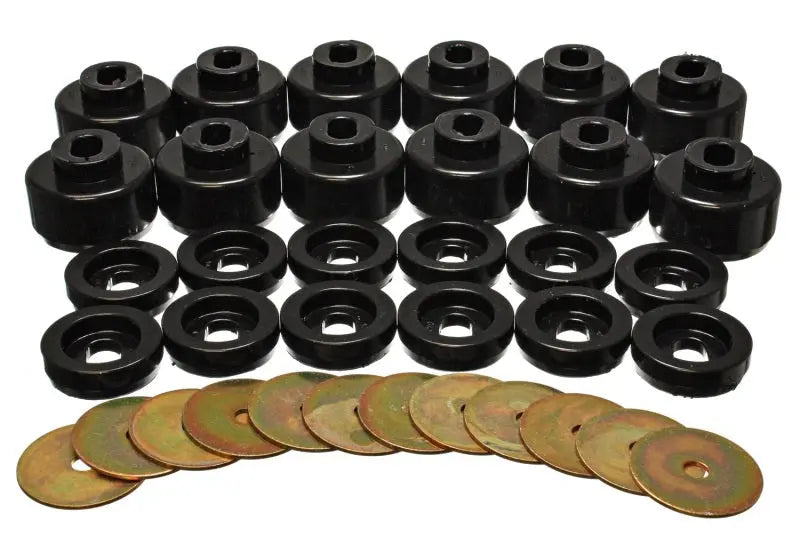 Energy Suspension Body Mount Set - Black - Black Ops Auto Works