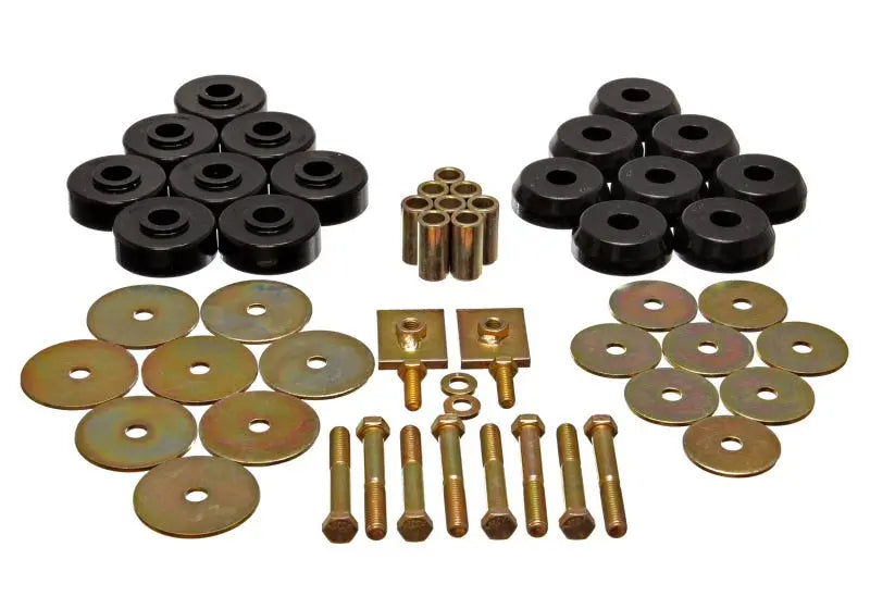 Energy Suspension Body Mount Set Exc. Cconvertible - Black - Black Ops Auto Works