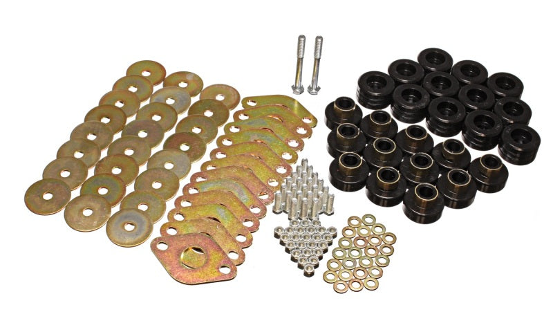 Energy Suspension Body Mount Set W/Hardware - Black - Black Ops Auto Works