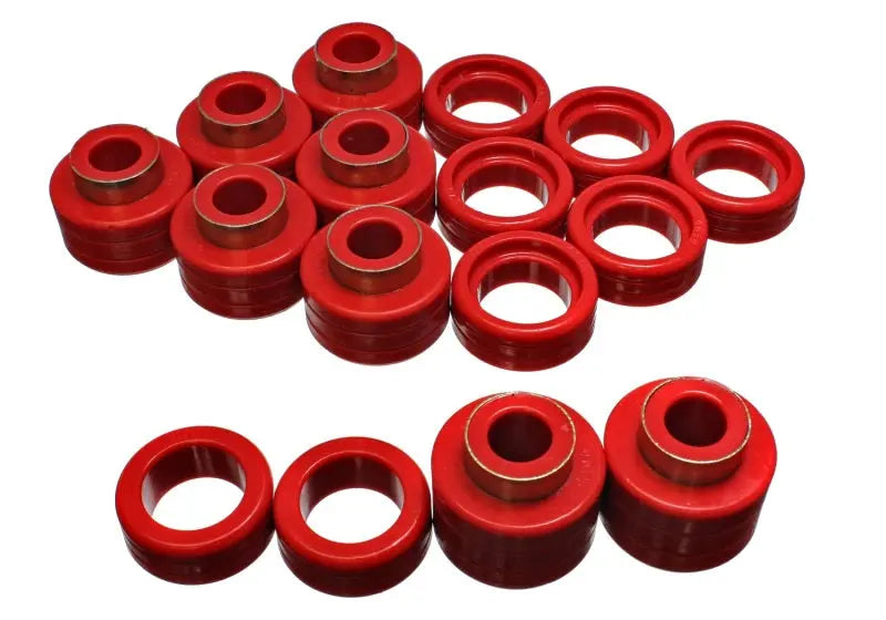 Energy Suspension Chevy Xtra Cab 2&4Wd Body Mts - Red - Black Ops Auto Works