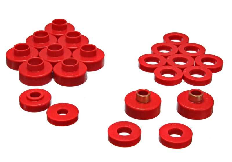 Energy Suspension Cj5-7 Body Mounts - Red - Black Ops Auto Works