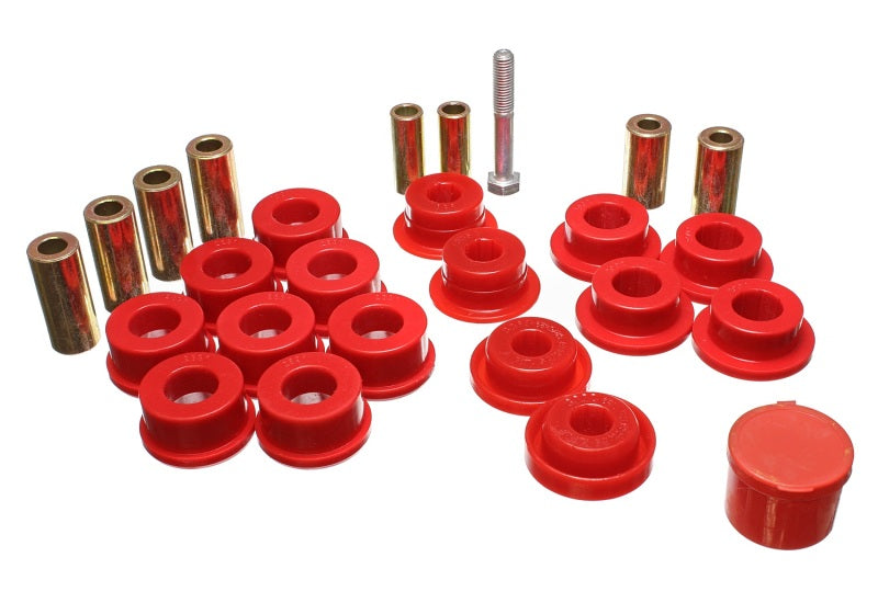 Energy Suspension Control Arm Bushings - Front - Red - Black Ops Auto Works