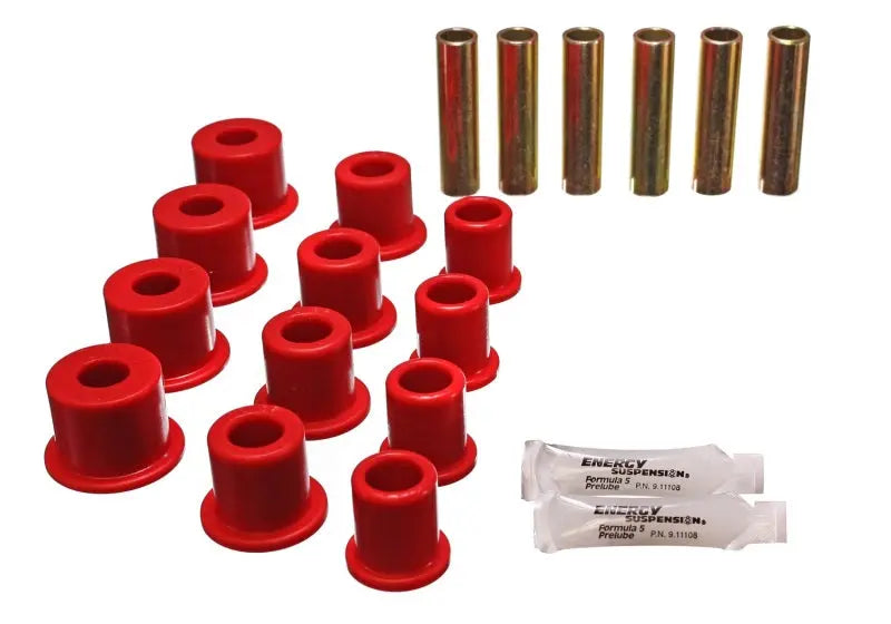 Energy Suspension Rear Spring Bushings - Red - Black Ops Auto Works