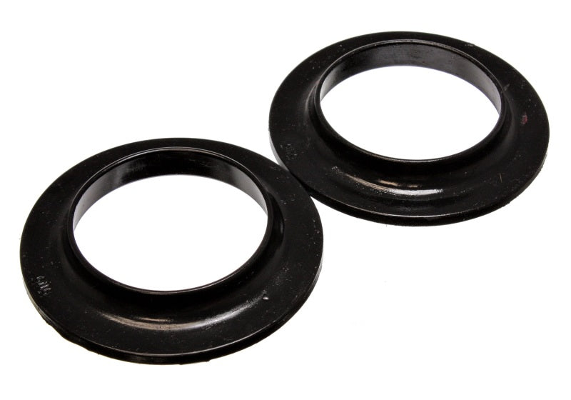 Energy Suspension Universal 3-3/4in ID 5-13/16in OD 7/8in H Black Coil Spring Isolators (2 per set) - Black Ops Auto Works