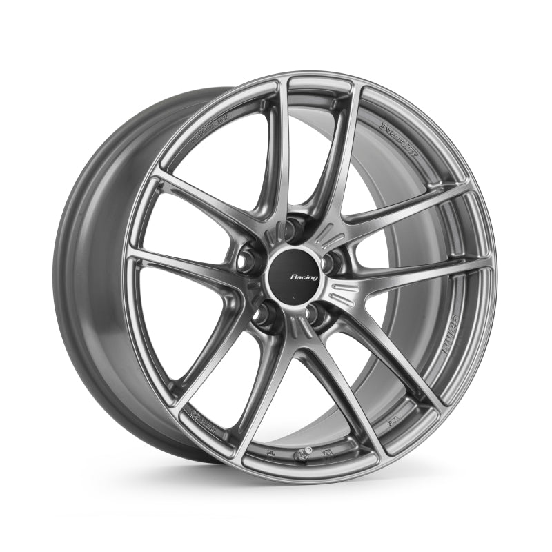Enkei NVR5 Dark Hyper Silver 17x8.5 wheel front view