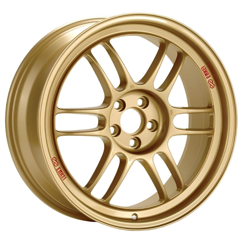 Enkei RPF1 18x9.5 5x114.3 38mm Offset 73mm Bore Gold Wheel *Special Order Minimum Order of 40* - Enkei 3798956538GG